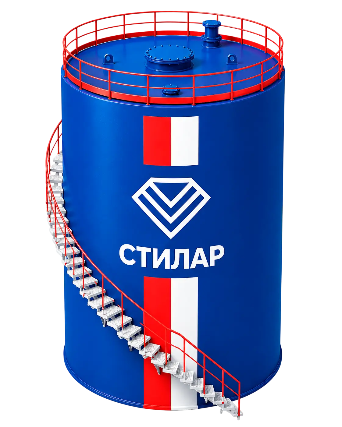 Цельносварной резервуар РВС для воды 3 м³ от завода-производителя