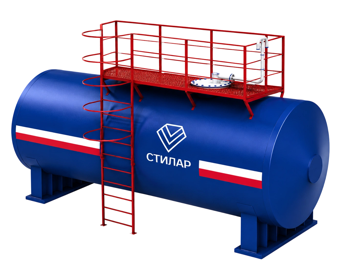 Горизонтальный резервуар РГСН для спирта 50 м³ от завода-производителя