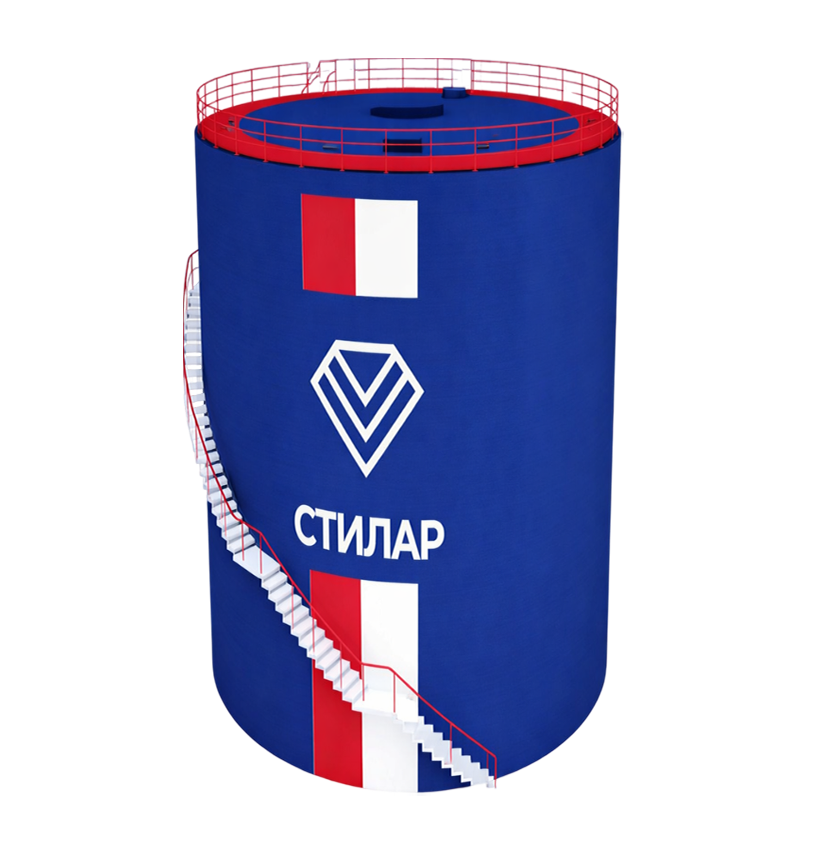 Цельносварной резервуар РВС для пожарного резервуара 20 м³ от завода-производителя