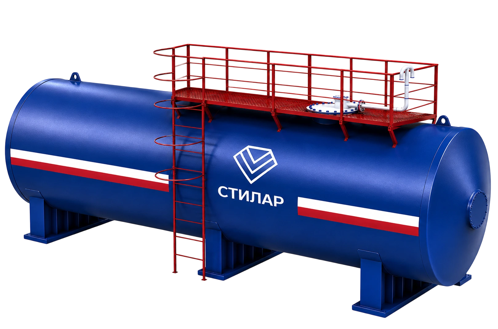 Горизонтальный резервуар РГСН для спирта 150 м³ от завода-производителя