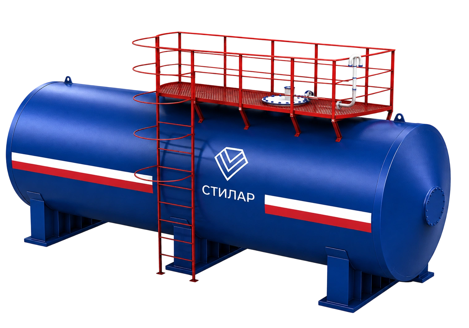 Горизонтальный резервуар РГСН для спирта 125 м³ от завода-производителя